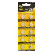 Exell Battery 10pk Exell Alkaline 1.5V Watch Battery Replaces AG13 357 LR44 EB-L1154